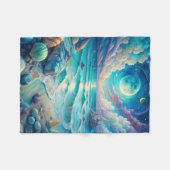 Beach Scene  Fleecedecke (Vorderseite (Horizontal))