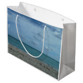 BEACH SCENE GROßE GESCHENKTÜTE (Rückseite Schrägansicht)