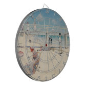 Beach Scene (Holiday at Mentone) (australische Kun Dartscheibe (Vorderseite Links)