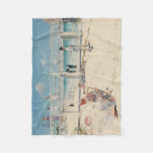 Beach Scene (Holiday at Mentone) (australische Kun Fleecedecke (Vorderseite)