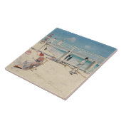 Beach Scene (Holiday at Mentone) (australische Kun Fliese (Seite)
