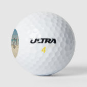 Beach Scene (Holiday at Mentone) (australische Kun Golfball (Logo)