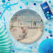 Beach Scene (Holiday at Mentone) (australische Kun Pappteller (Party)