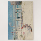 Beach Scene (Holiday at Mentone) (australische Kun Puzzle (Vertikal)