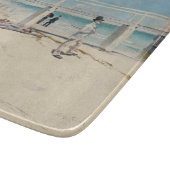 Beach Scene (Holiday at Mentone) (australische Kun Schneidebrett (Ecke)