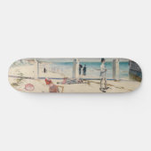 Beach Scene (Holiday at Mentone) (australische Kun Skateboard (Horizontal)