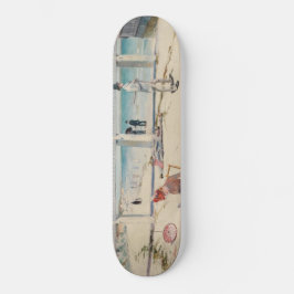 Beach Scene (Holiday at Mentone) (australische Kun Skateboard