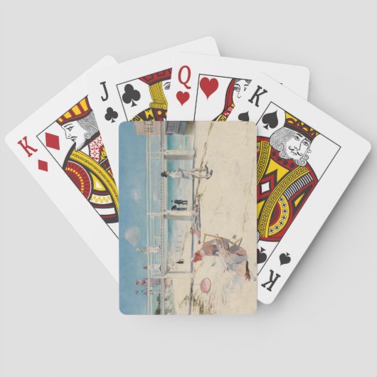 Beach Scene (Holiday at Mentone) (australische Kun Spielkarten (Rückseite)