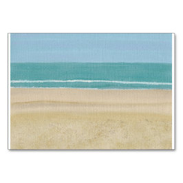 Beach Scene, Lesen von Flashcards für Erwachsene Tischnummer