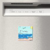 Beach Scene Magnet (In Situ (Geschirrspüler))