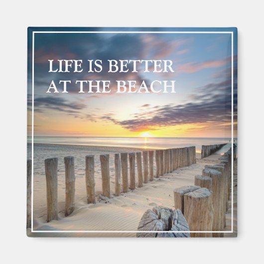 Beach Scene Magnet (Vorne)