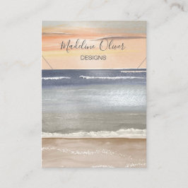 Beach Scene Necklace Display Business Card Visitenkarte