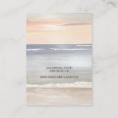 Beach Scene Necklace Display Business Card Visitenkarte (Rückseite)