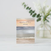 Beach Scene Necklace Display Business Card Visitenkarte (Stehend Vorderseite)