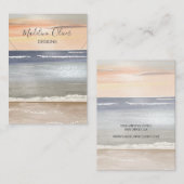 Beach Scene Necklace Display Business Card Visitenkarte (Vorne/Hinten)