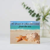Beach Scene Postcard Postkarte (Stehend Vorderseite)