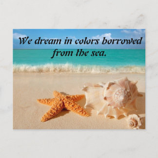 Beach Scene Postcard Postkarte