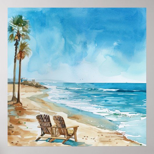 Beach Scene Poster (Vorne)