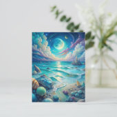 Beach Scene Postkarte (Stehend Vorderseite)