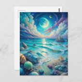 Beach Scene Postkarte (Vorne/Hinten)
