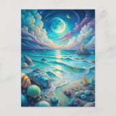 Beach Scene  Postkarte (Vorderseite)