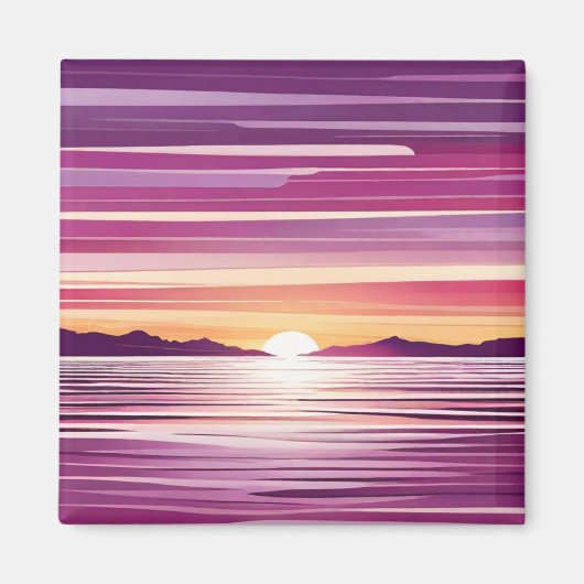 Beach Scene Refrigerator Magnet - Coastal Charm De (Vorne)