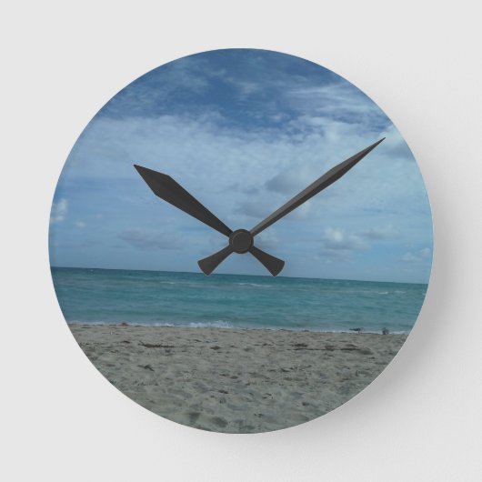 BEACH SCENE RUNDE WANDUHR (Vorderseite)