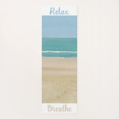 Beach Scene Sand Ocean Sky Yoga Mats Yogamatte (Rückseite)