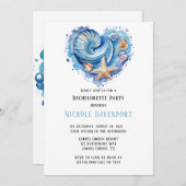 Beach Scene Starfish Junggeselinnen-Abschied Einladung (Vorne/Hinten)