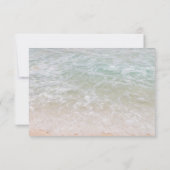 Beach Scene UAWG Wedding Reply Guest Count RSVP Karte (Rückseite)