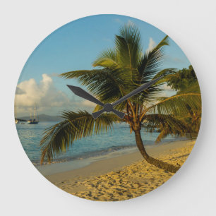 Beach scenic große wanduhr