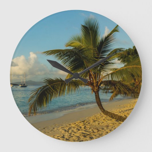 Beach scenic große wanduhr (Vorderseite)
