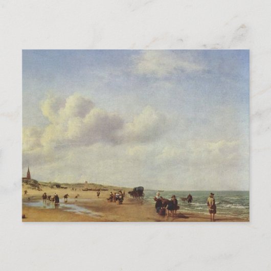 Beach Scheveningen Holland Velde Postkarte (Vorderseite)