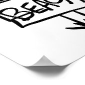 Beach-Schild Poster (Ecke)