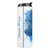 *~* Beach Sea Künstlerische Gelee Fische  Thermosbecher (Nach links gedreht)