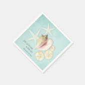 Beach Sea Ocean Shore Küste Muscheln Hochzeit Part Serviette (Ecke)
