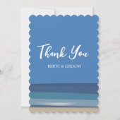 Beach Sea Pine Tree Beach Hochzeit Einladung (Rückseite)