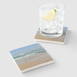 Beach Sea Sand Stone Untersetzer