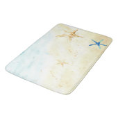 *~* Beach Sea Shore Star Fisch AR7 Nautic Badematte (Schrägansicht)