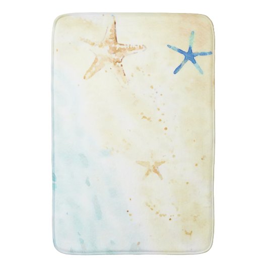 *~* Beach Sea Shore Star Fisch AR7 Nautic Badematte (Vorderseite Vertikal)
