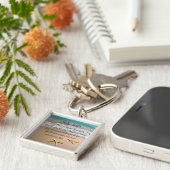 Beach Sea Star Inspirational John 3:16 Bible Verse Schlüsselanhänger (Seite)