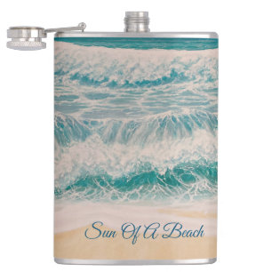 Beach Sea Surf Sonne eines Strandes Flachmann