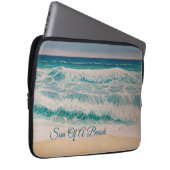 Beach Sea Surf Sonne eines Strandes Laptopschutzhülle (Vorne Rechts)
