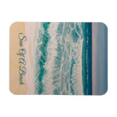 Beach Sea Surf Sonne eines Strandes Magnet (Horizontal)