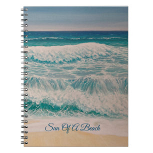 Beach Sea Surf Sonne eines Strandes Notizblock