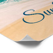 Beach Sea Surf Sonne eines Strandes Poster (Ecke)