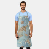 Beach Sea Turtle Ocean Seepferd Muscheln Starfish Schürze (Getragen)