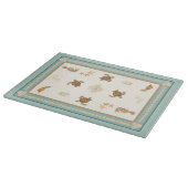 Beach Sea Turtle Seepferd Starfish Muscheln Küche Schneidebrett (Ecke)