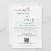 *~* Beach Sea + UAWG - QR AR7 Hochzeit Einladung (Rückseite)