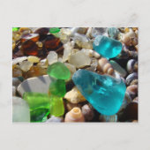 Beach Seaglass Postkarten Agate Rocks Muscheln (Vorderseite)